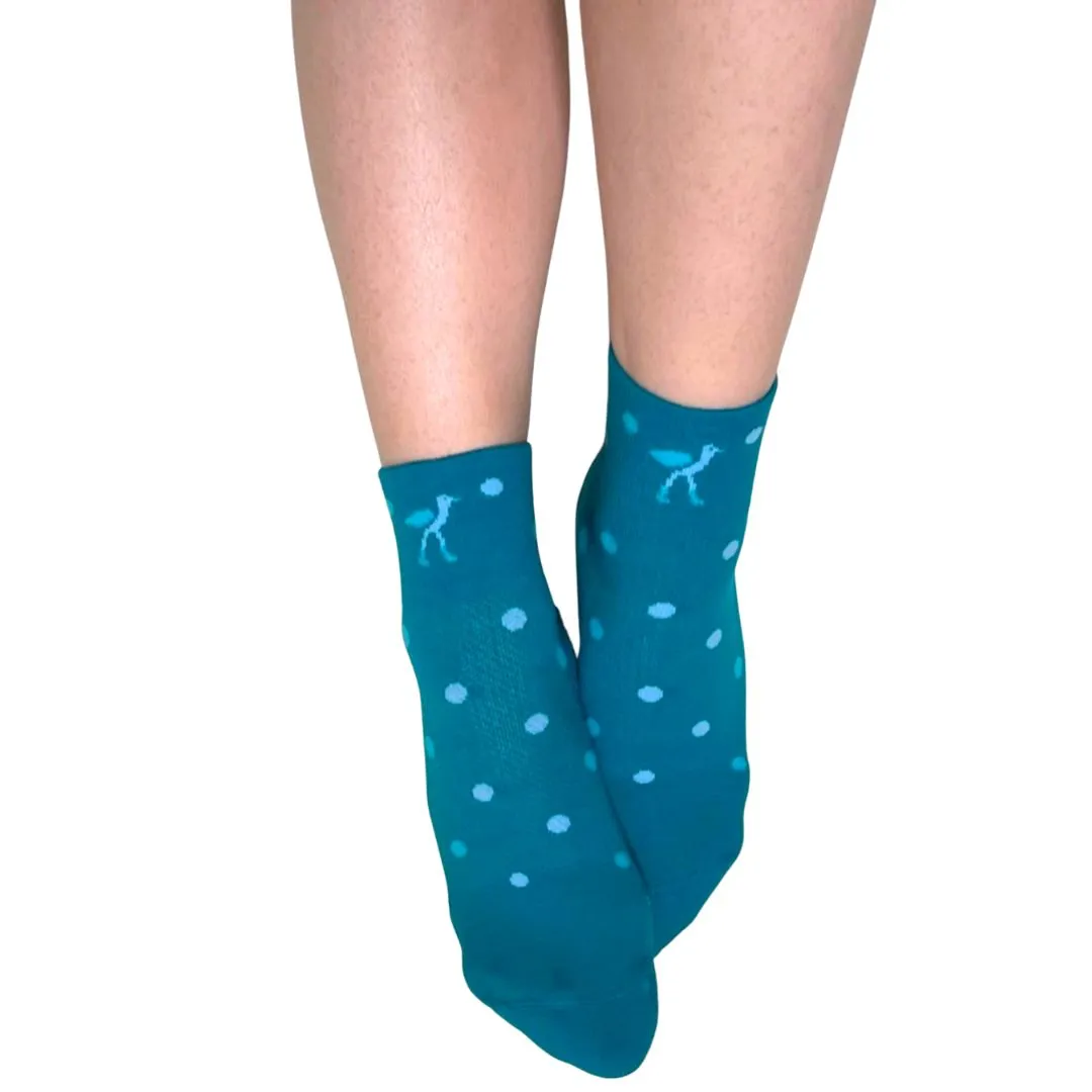 2-Pack Bobby Sox - Dots-A-Plenty Teal