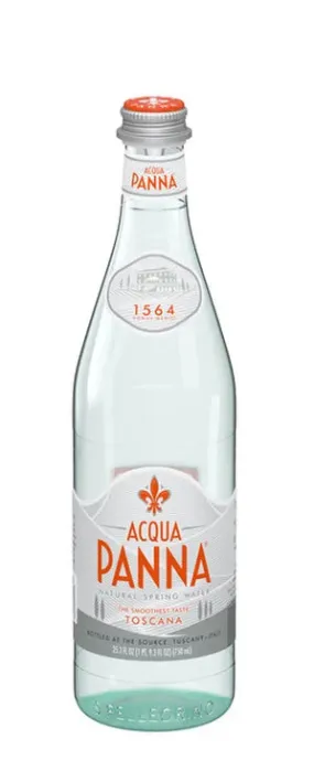 Acqua Panna Natural Spring Water / Glass Bottles 750ml. ( Case of 12 )