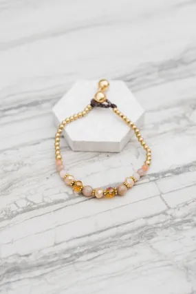 Blush Crystal Stack Bracelet