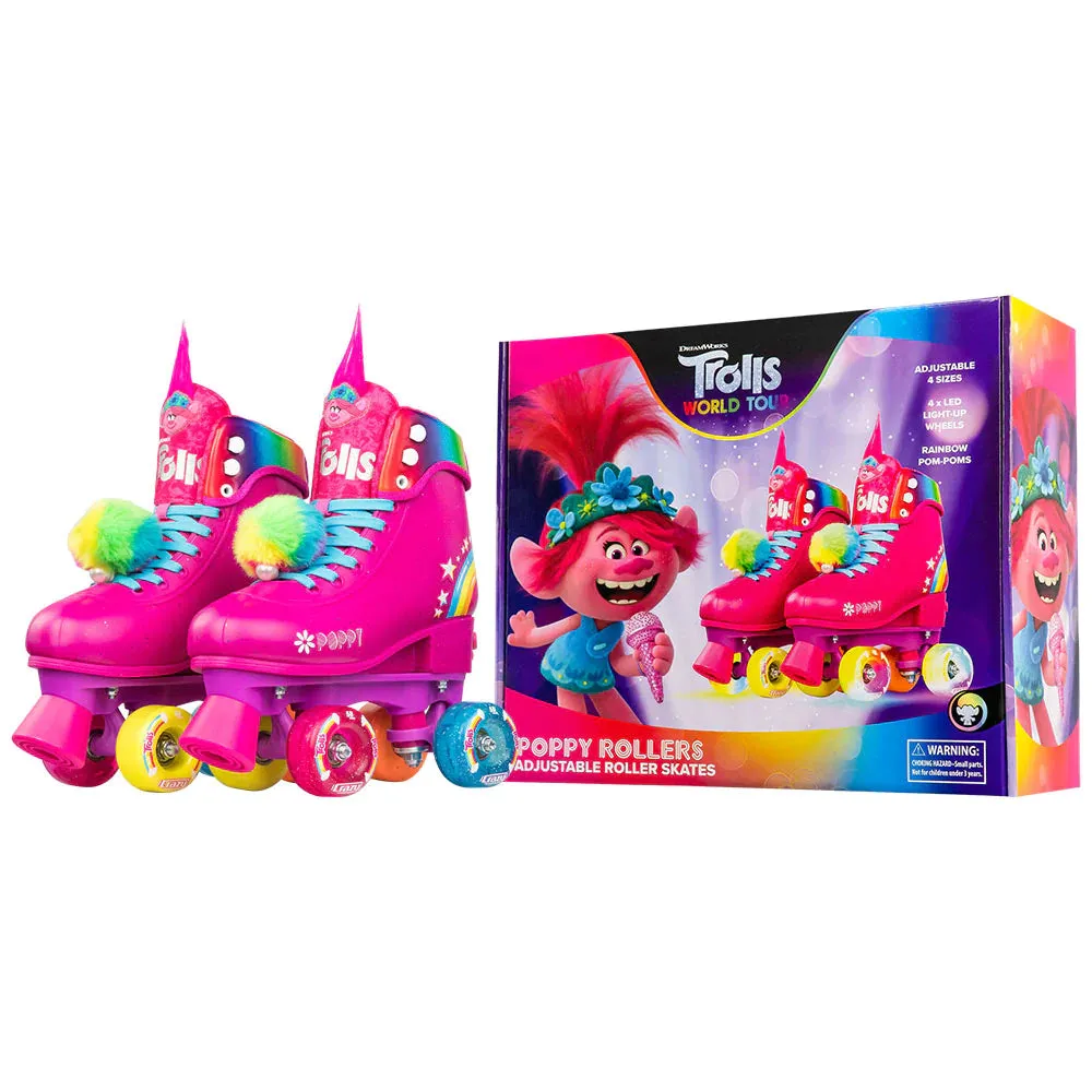 Crazy Skates Trolls Adjustable Roller Skates - Poppy