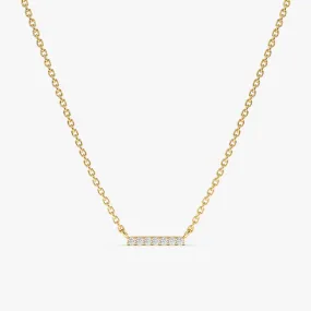 Diamond Bar Necklace, Priscilla