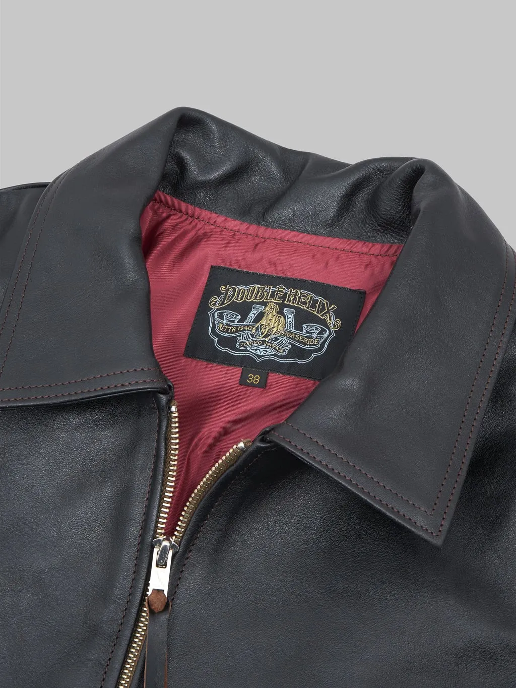 Double Helix "Dodecagon" Rider's Horsehide Jacket Black