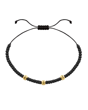 Engravable Beads String of Love with Birthstones - 18K Gold Vermeil