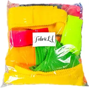 FabricLA | Acrylic Felt Craft Fabric Random Multi-Color Scrap Bag Bundle - 5 oz - Great for Sewing, Cushion and Padding, DIY Arts & Crafts!