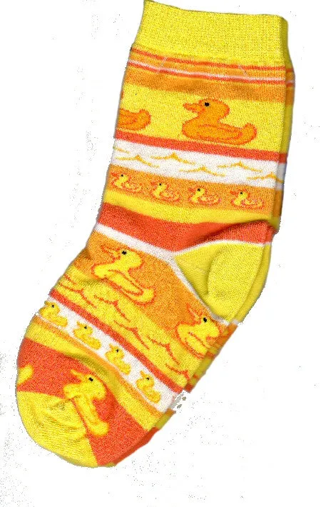 FBF Psychabright Rubber Ducky Childrens Sock