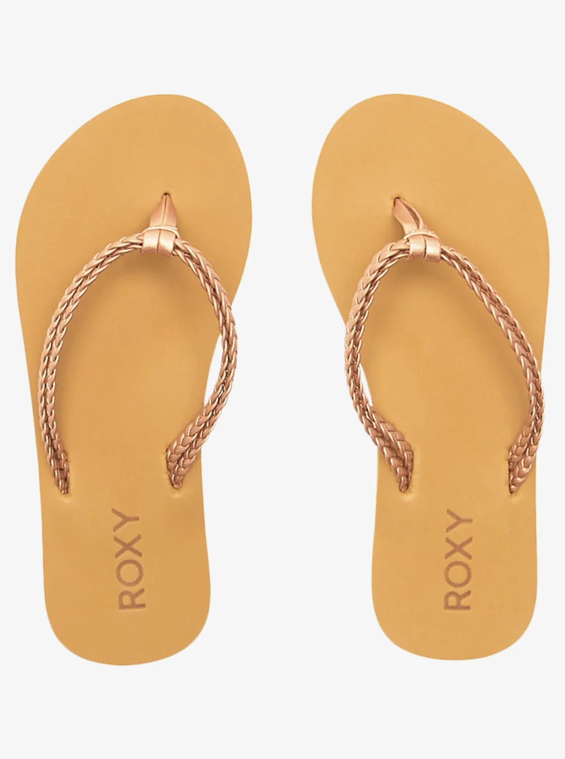 Girls 4-16 Costas Flip-Flops - Rose Gold