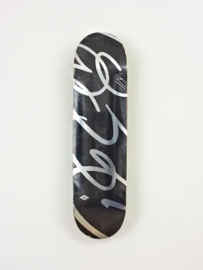 Grind Supply Co - ’dub’ - Team Series 2024 - Skateboard Deck - Black & Chrome 8.00 x 14.00 x 31.85