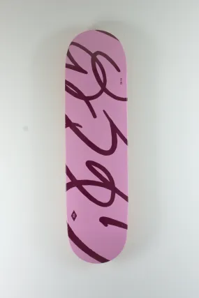 Grind Supply Co - ’dub’ - Team Series - Skateboard Deck - Pink Burgundy - 8.50 x 14.3 x 32.125