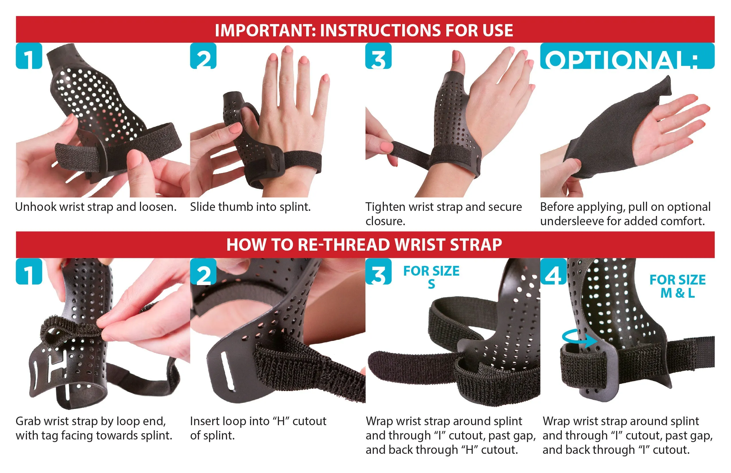 Hard Thumb Arthritis Treatment Splint & CMC Basal Joint Immobilizer