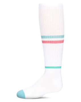 MeMoi Multi Colored Stripe Knee High