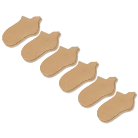 Tan Ankle Diabetic Socks Bundle 6-Pack