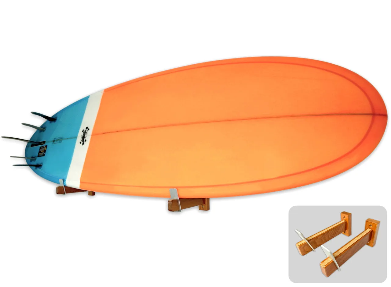 Timberlake Surfboard Display | Minimalist Wood Rack | Holds 20 lbs