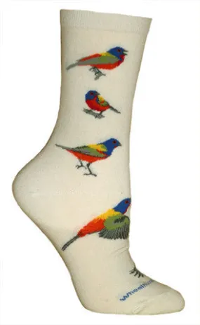 Wheel House Designs Painted Bunting Novelty Sock